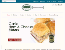 Tablet Screenshot of pappysgourmet.com